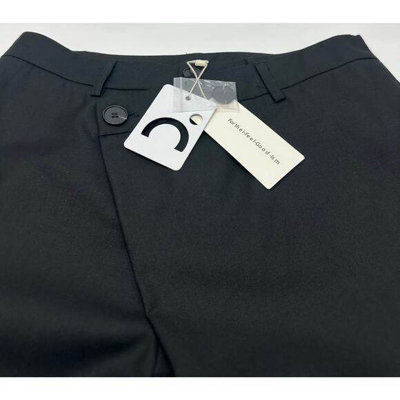 NWT Commense Black Wide Leg Dress Pants Elegant & Polished Size L - Picture 4 of 10